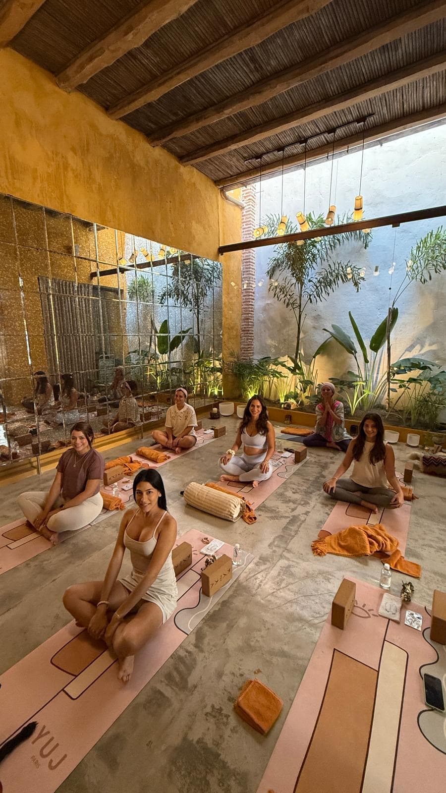 Group yoga class
